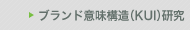 ブランド意味構造（KUI）研究